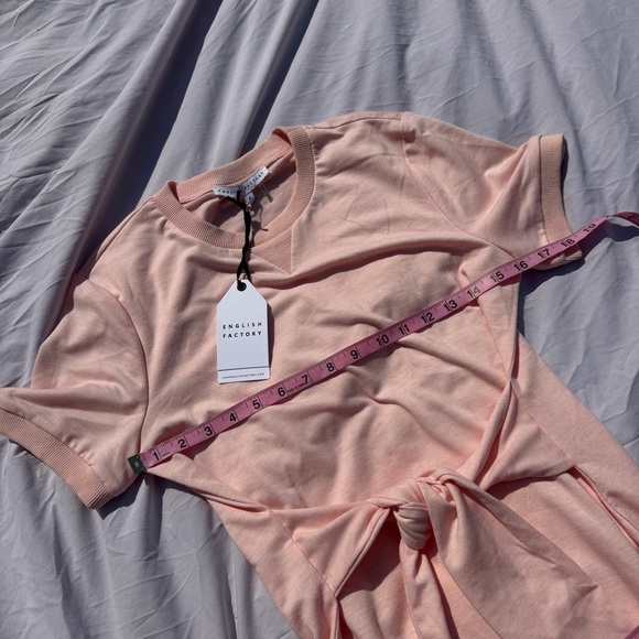 English Factory Baby Pink Waist-Tie Dress - Picture 5 of 5